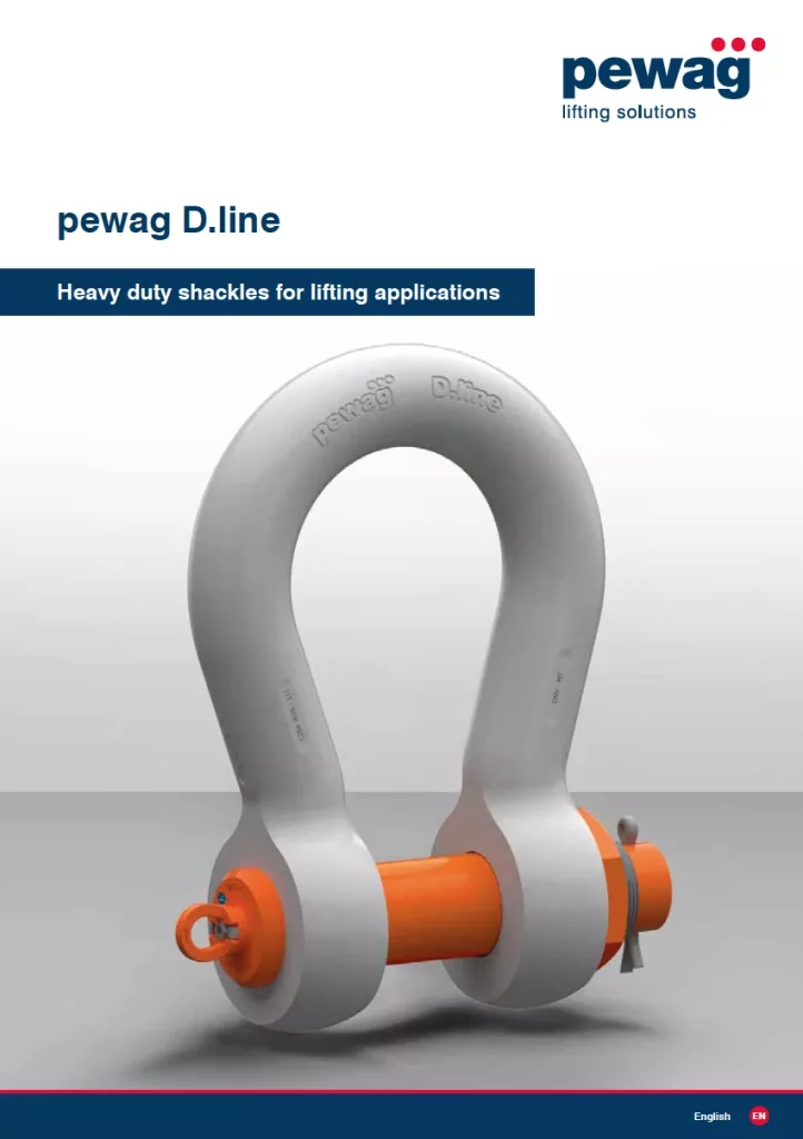 pewag D.line heavy duty shackles