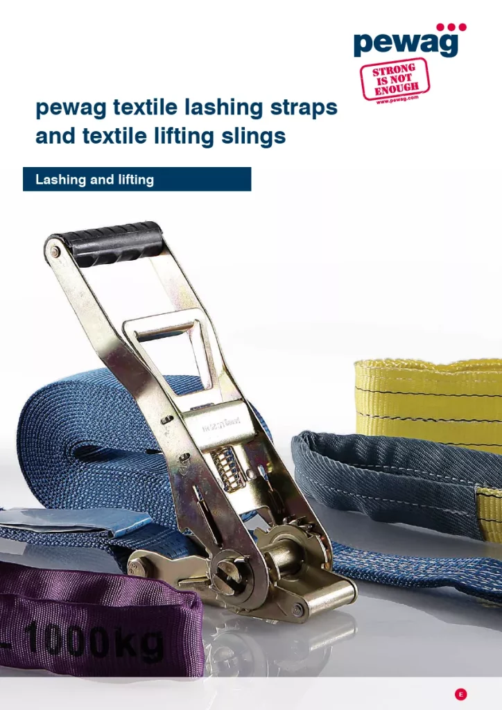 pewag textile lashing straps and textile lifting slings