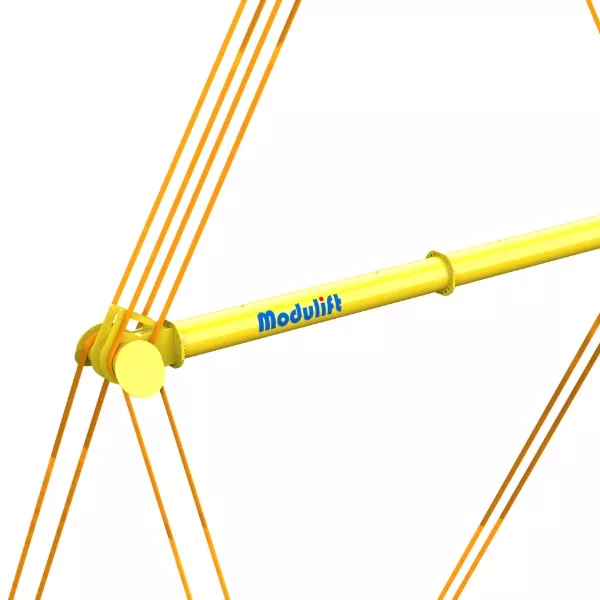 Modulift Trunnion Spreader Beam used in below the hook lifting arrangement for heavy breakbulk load