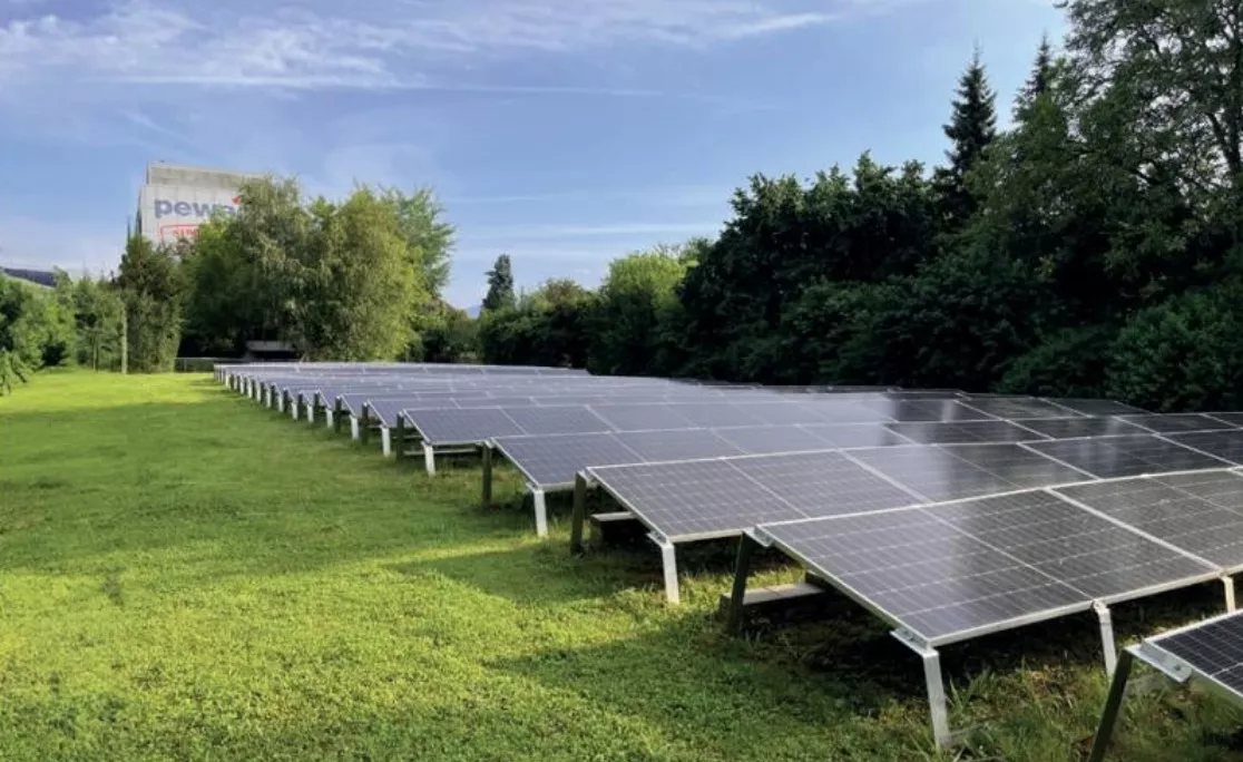 pewag's commitment to sustainable manufacturing is exemplified in solar panel installations at key facilities