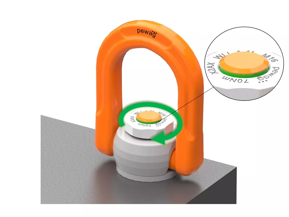 Visual example of locking indicator