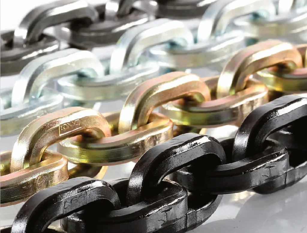 Replacement Hoist Chains in various finishes for different applications
