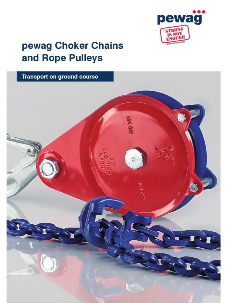 pewag Choker Chains and Rope Pulleys