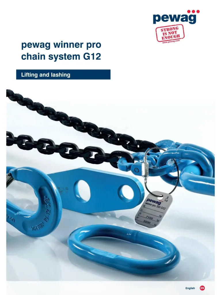 pewag winner pro chain system G12 – EN