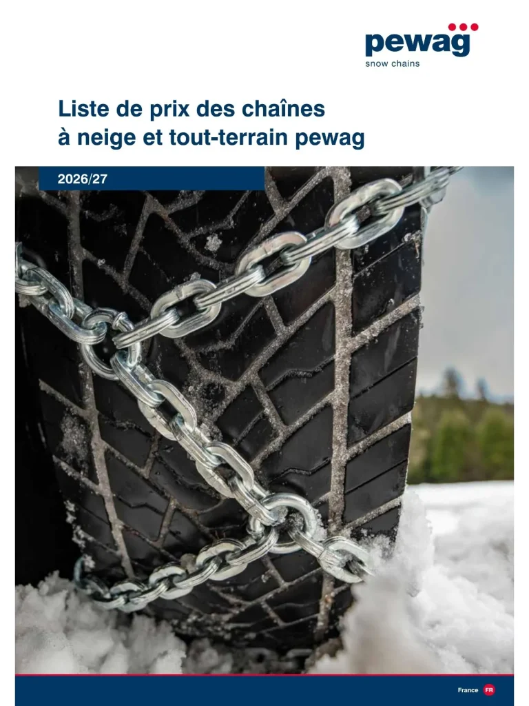 Chaînes à neige – Liste de prix