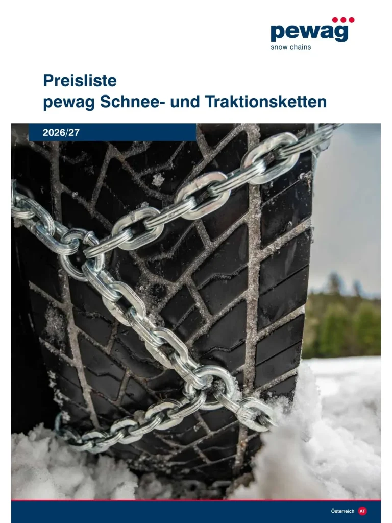 Preisliste Schnee- und Traktionsketten