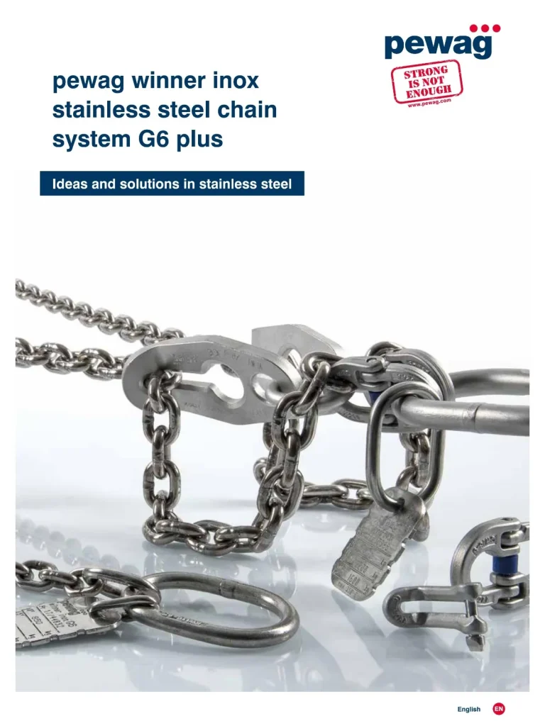 pewag winner inox stainless steel chain system G6 plus