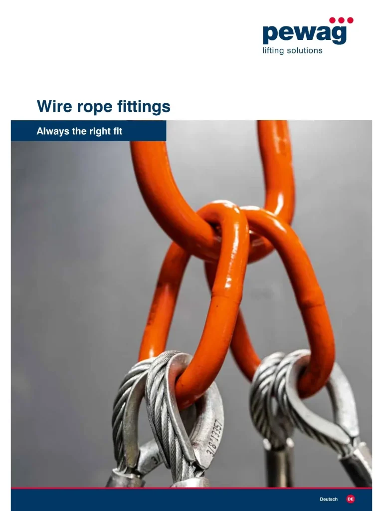 pewag wire rope fittings