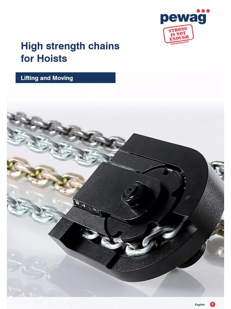 High strength Chains for Hoists