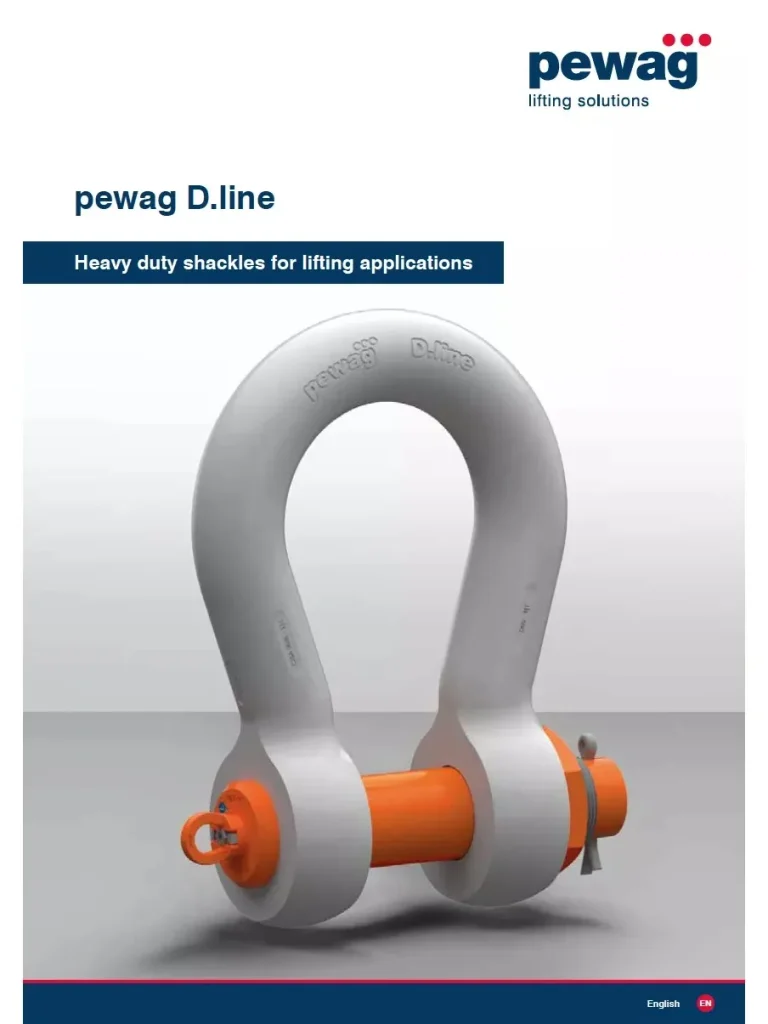 pewag D.line heavy duty shackles