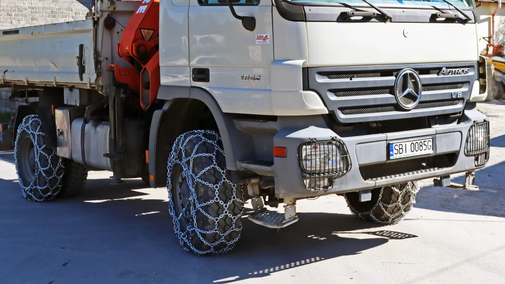 łańcuchy śniegowe pewag uniradial GR..S mercedes actros 01