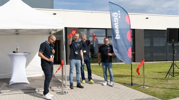 Ribbon cutting ceremony at pewag's new production facility in Vamberk Czech Republic