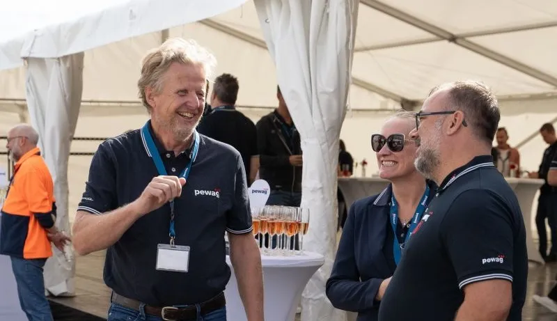 A chance to meet customers and team members at the opening of a new production facility